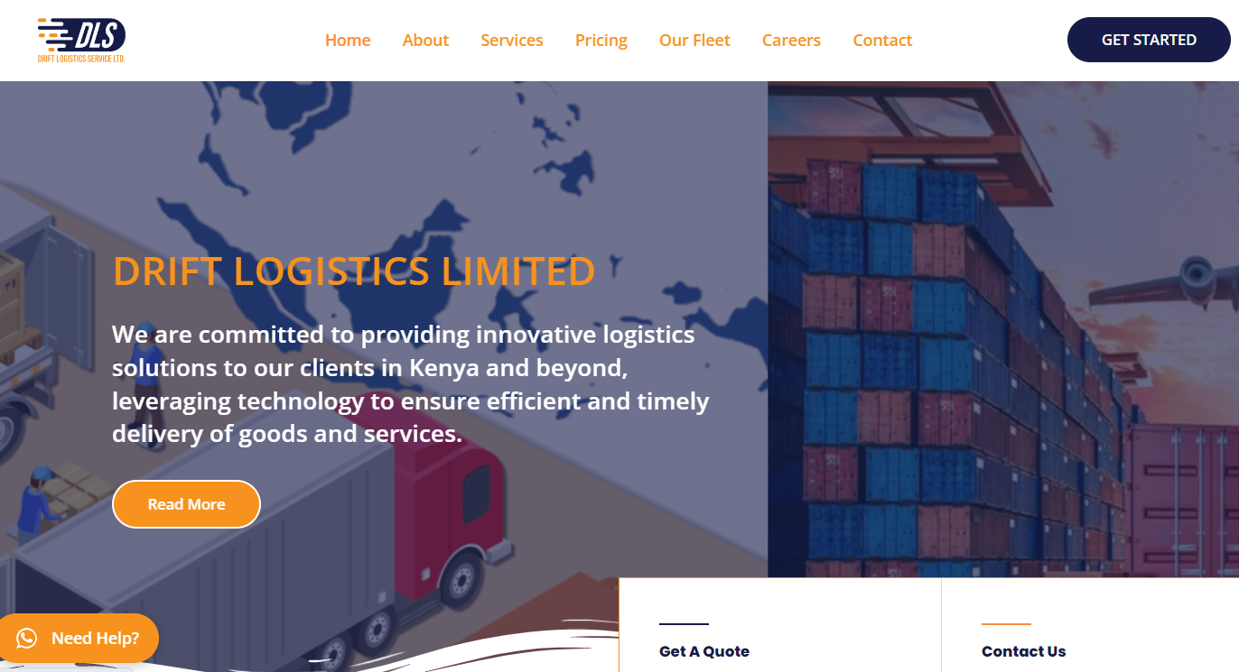 Logistics Company Website